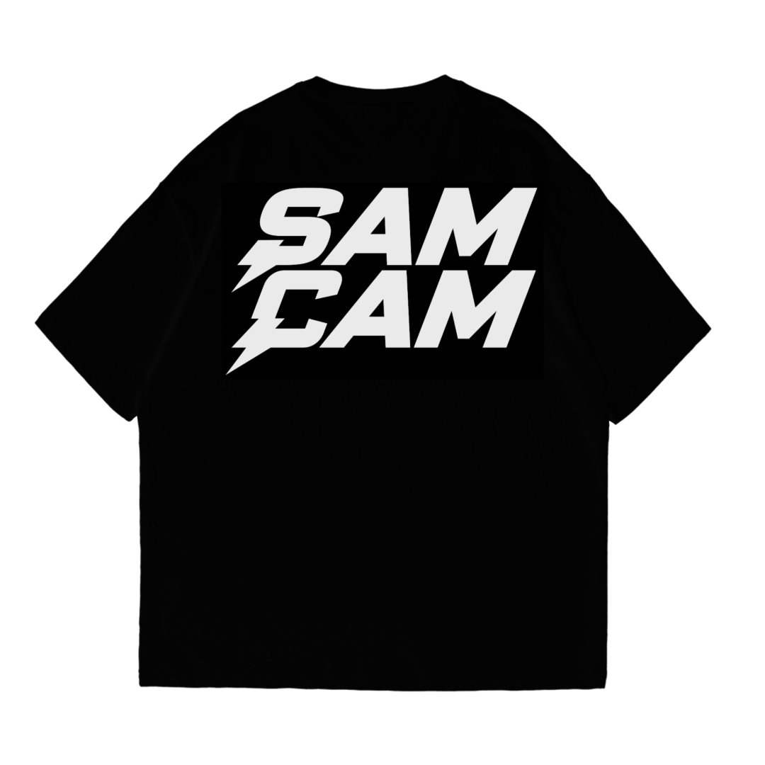 Black SamCam T-shirt — back